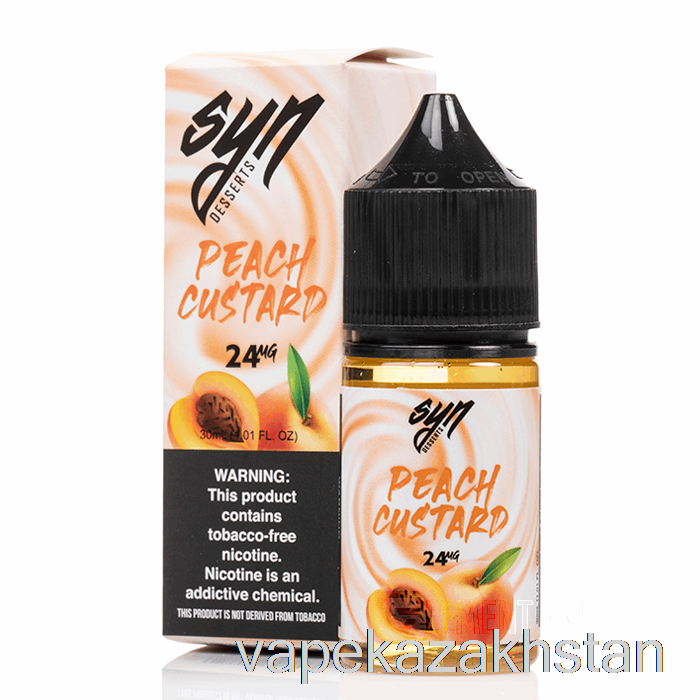 Vape Kazakhstan Peach Custard - Syn Salts - 30mL 48mg